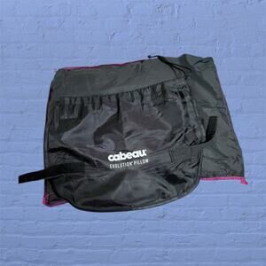 Cabeau Evolution Pillow Pink Memory Foam Travel Neck Support Washable Carry Bag